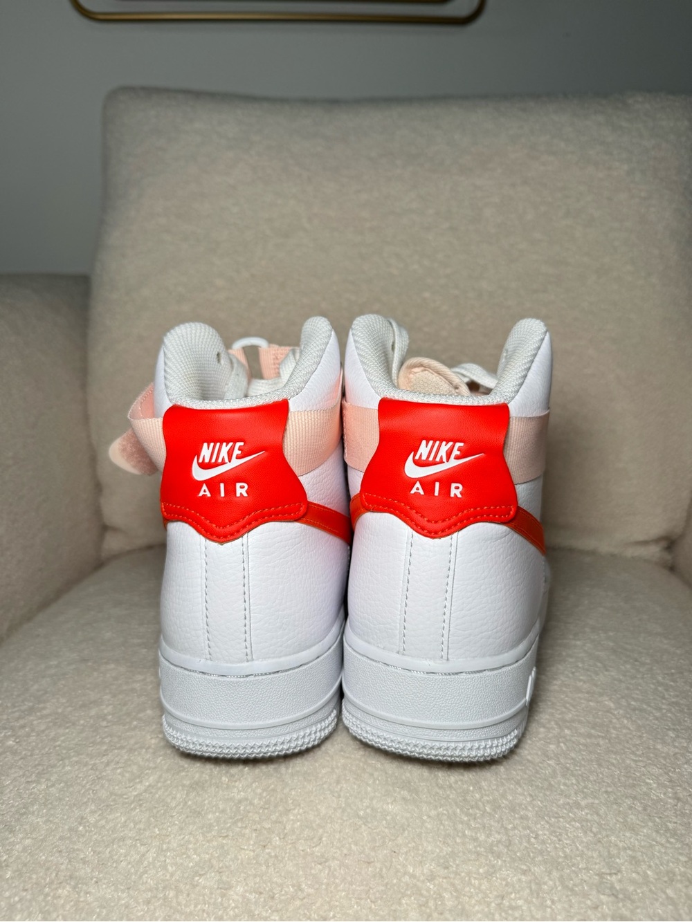 Nike Air Force 1 High Orange Pearl | Size 8 Womens - Picture 2 of 6